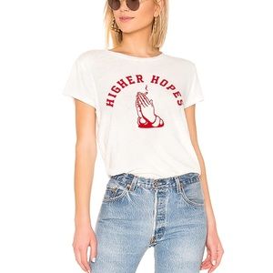 MOTHER The Sinful Tee in Higher Hopes Bright White